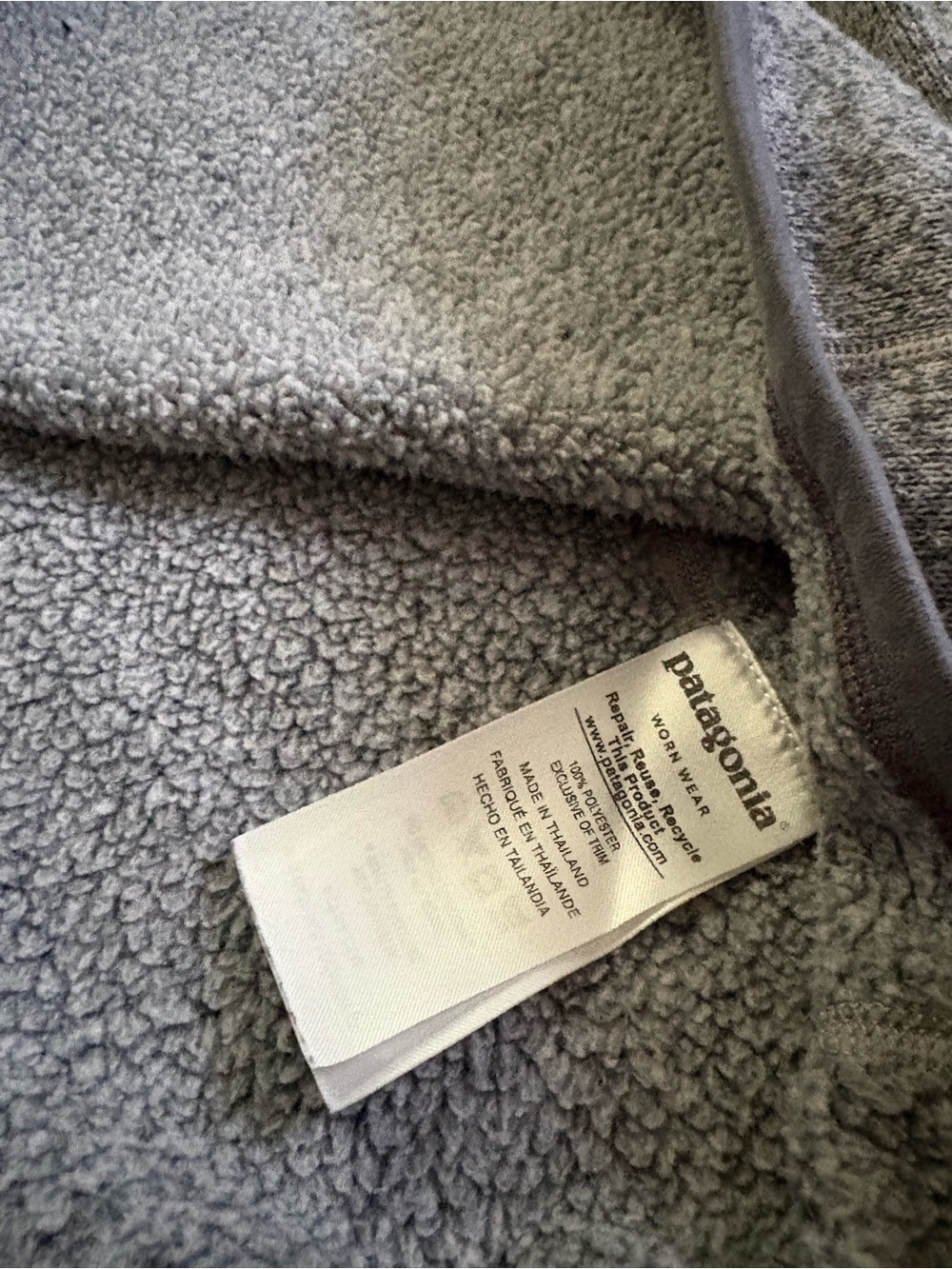 Patagonia Better Sweater Men’s Large Heather Grey Half Zip Fleece Jacket - Picture 7 of 9